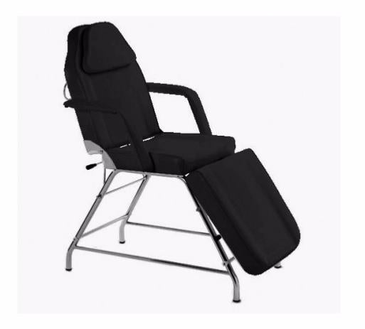 Camilla de estética o Sillón de estética color negro