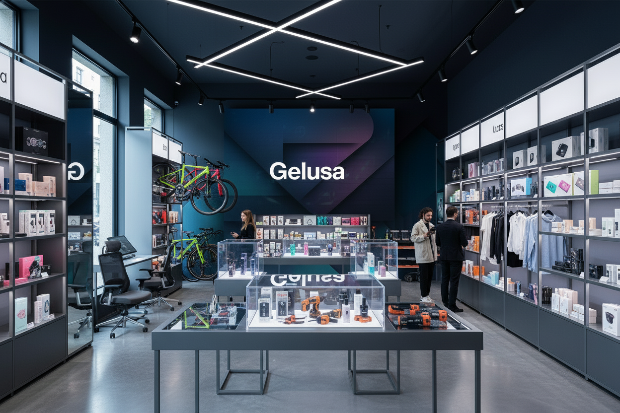 gelusa con fondo moderno